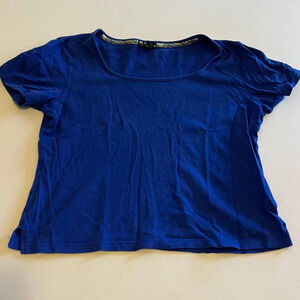 Tegna Short Sleeve Blue casual top L